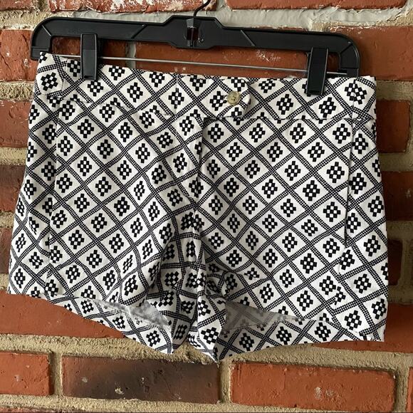J. Crew Geometric Print Chino Shorts Sz 00 - Picture 1 of 9